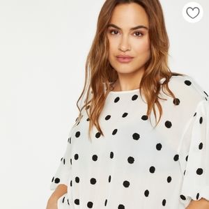 Sheer Polka Dot Shirt
